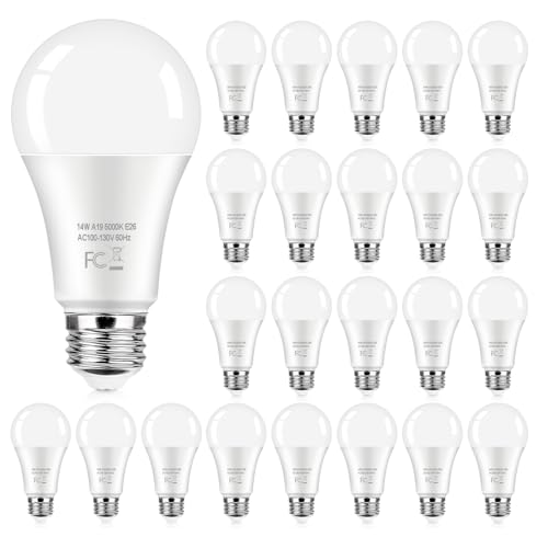 24 Pack LED Light Bulbs 100 Watt Equivalent (24 Count)