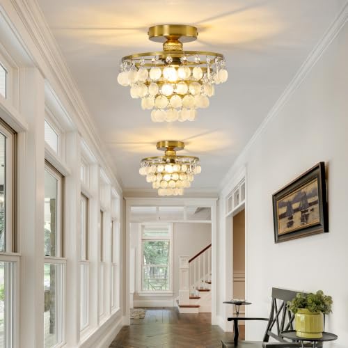 Capiz Shell Ceiling Light