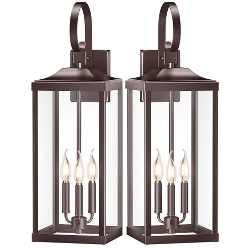 24" Oil Rubbed Bronze Extra Large Outdoor Light Fixture 3 (2 Count)