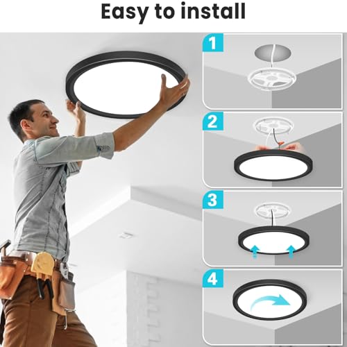 12 inch Flush Mount LED Ceiling Light Fixture