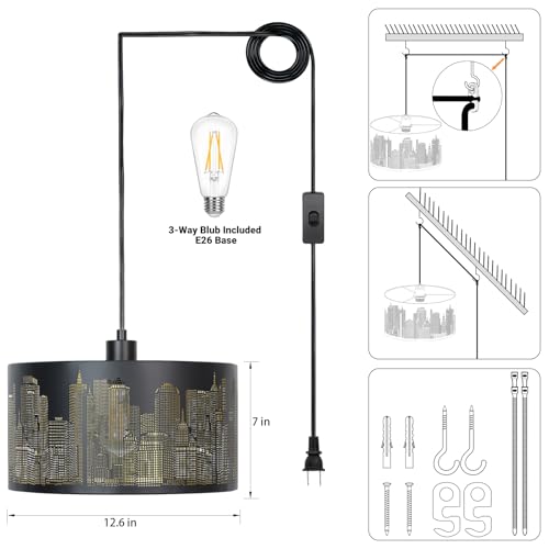 Boho Plug in Pendant Light