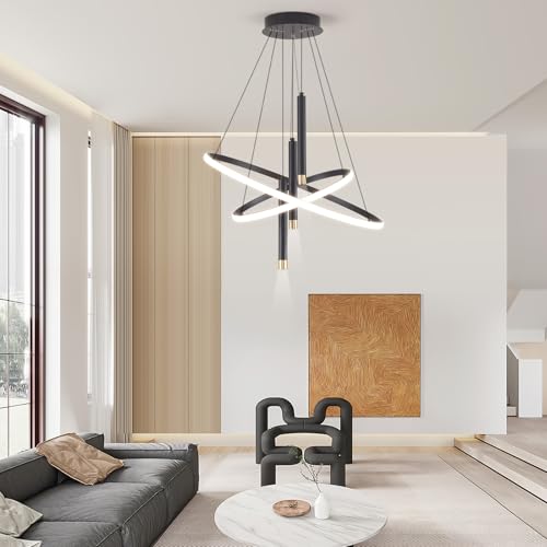 LED Black Modern Chandeliers