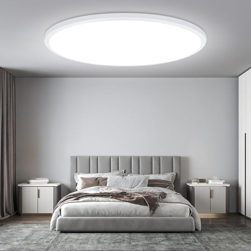 15 Inch Dimmable Large Flush Mount Ceiling Light Fixture