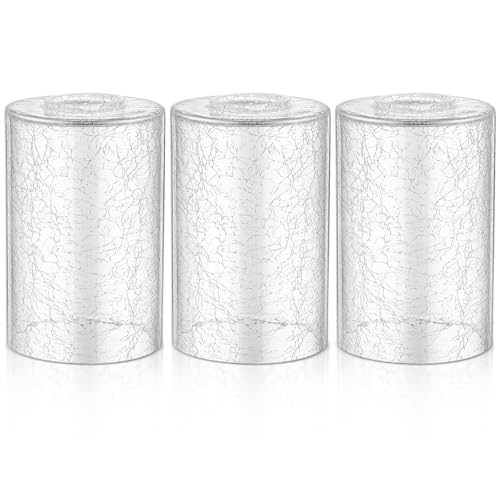 6 Pcs Clear Crackle Glass Lamp Shade 1 (6 Count)