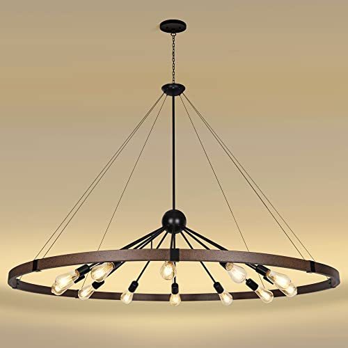 59'' Large Rustic Dining Room Light Fixture