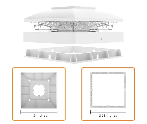 Solar Post Cap Lights Outdoor 16pack (16 Count)