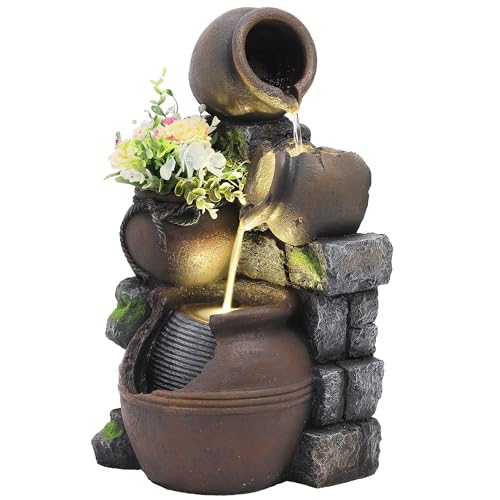 Outdoor Cascading Rock Water Fountain