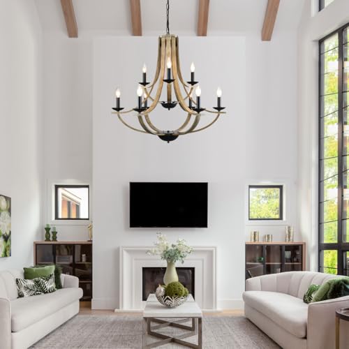 Farmhouse Chandeliers for Dining Room Light Fixture