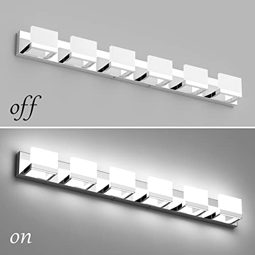 6 Lights Dimmable LED Modern Vanity Lights for Bathroom