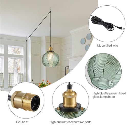 Modern Plug in Hanging Light