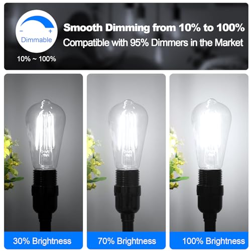 12 Pack E26 LED Edsion Bulbs 60 Watt (12 Count)