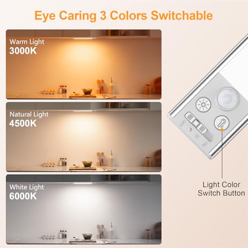 10.2inch Under Cabinet Lighting Rechargeable 2 Pack (2 Count)