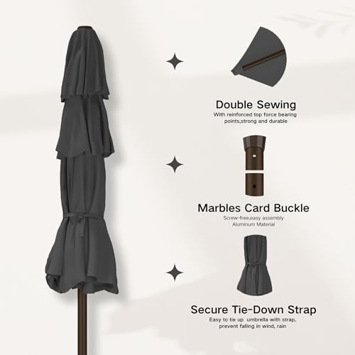 9ft 3 Tier Patio Umbrella