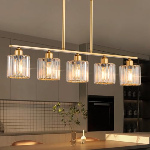 36" Brass Gold Dining Room Light Fixture