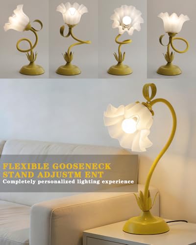 Flower Table Lamp Cute Desk Lamp for Bedroom Home Decor