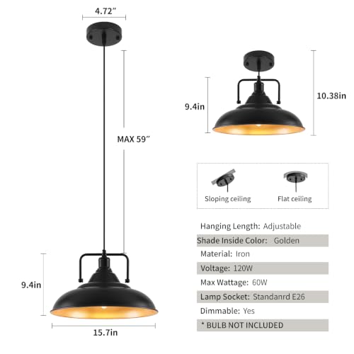 Black Pendant Light