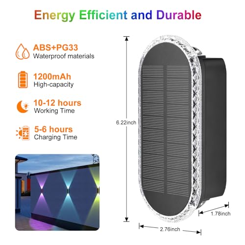 Solar Fence Lights Backyark (4 Count)