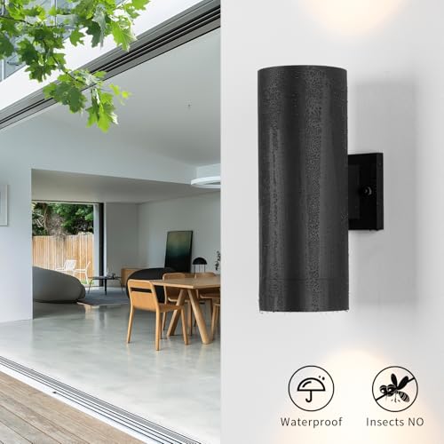 14" Modern Outdoor Porch Light in 2 Lights (2 Count)