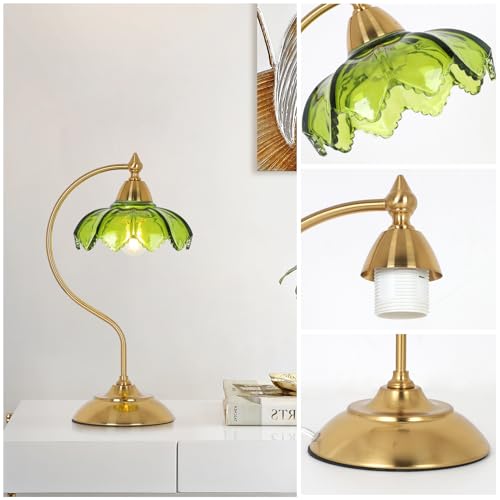 Glass Beside Table Lamp for Bedroom