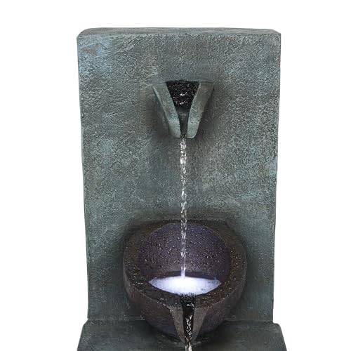 TZL388 32" 3 Tier Jar Fountain with LED Lights