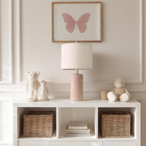 21'' Pink Ceramic Table Lamp with Gift Box