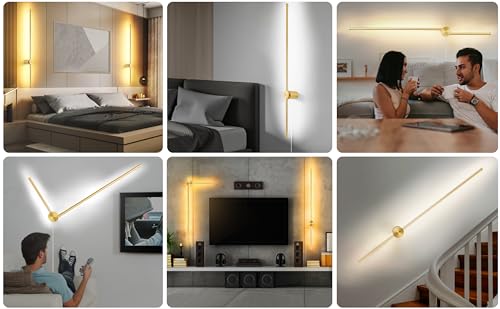 Wall Sconces Set of Two with Remote