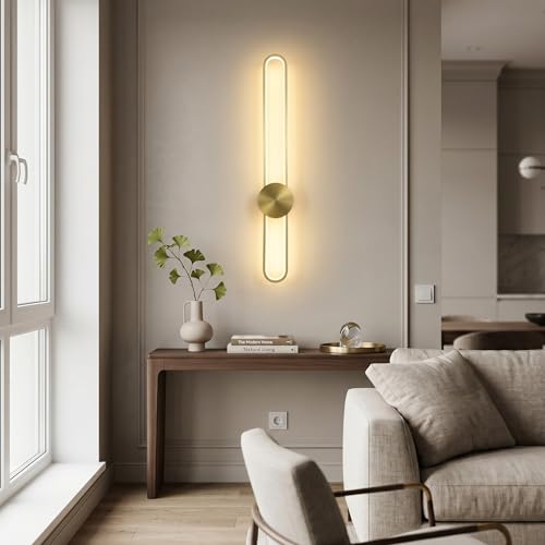 Modern Wall Sconce 4000K Dimmable LED Wall Light Fixture
