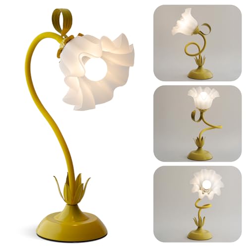 Flower Table Lamp Cute Desk Lamp for Bedroom Home Decor