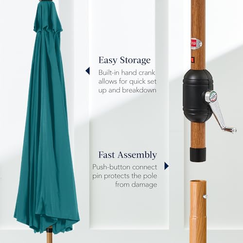 10ft Solar Market Patio Umbrella w