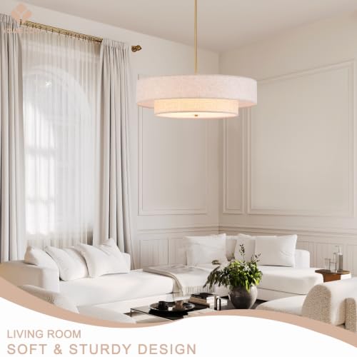 25.6" Large Drum Chandelier