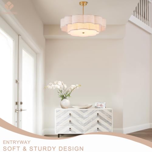 25.6" Large Drum Chandelier