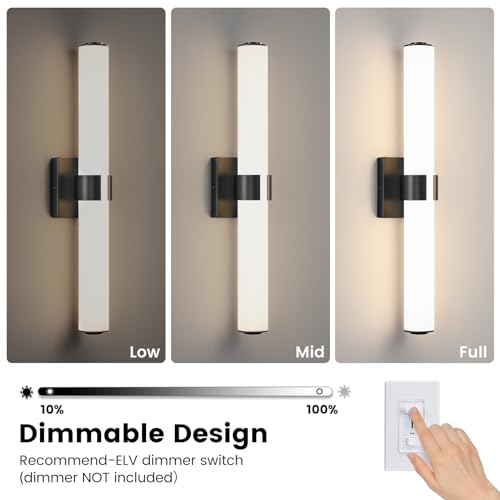 Black Vanity Lights for Bathroom