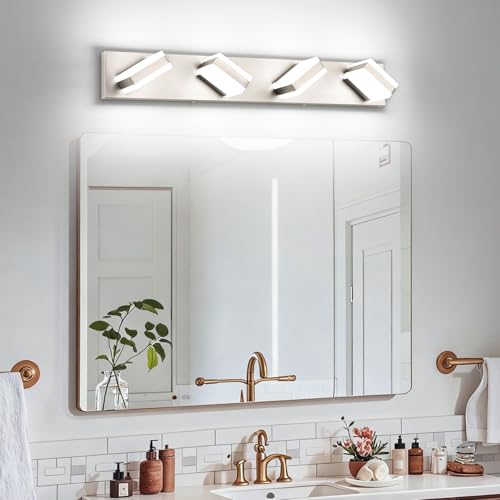 Bathroom Vanity Lights Brushed Nickel LED Lighting (4 Count)