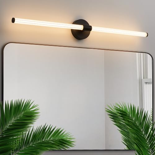Bathroom Vanity Lights 39" Long LED Vanity Light Bar Black