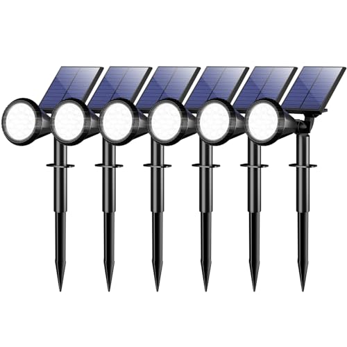 Solar Lights Outdoor Waterproof Flag Spotlights 6 Pack (6 Count)