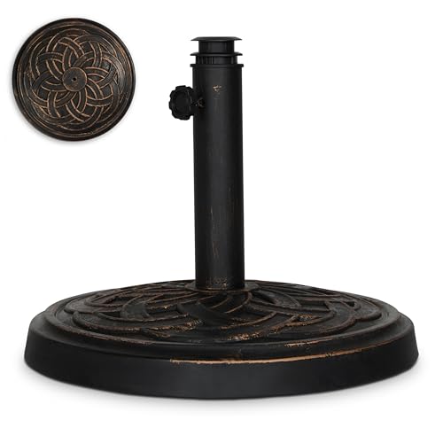 Backyard Expressions 26.5 lb Round Heavy Duty Patio Umbrella Base