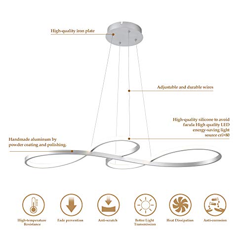 Modern LED Chandelier Dining Room Pendant Light