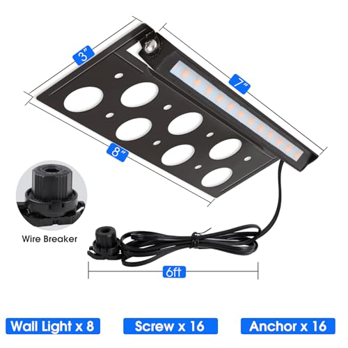 Energetic 7 Inch Retaining Wall Lights (8 Count)