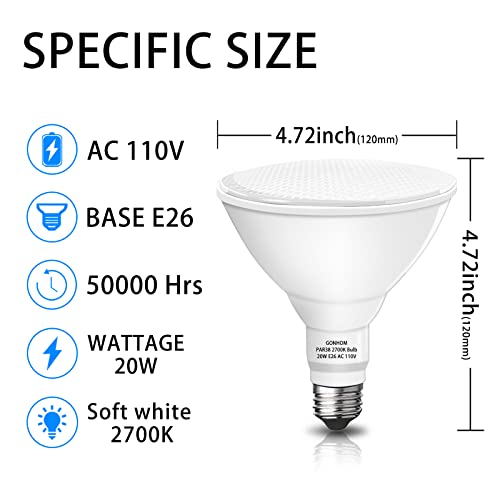 Par38 led Flood Lights Outdoor Light Bulb (2 Count)
