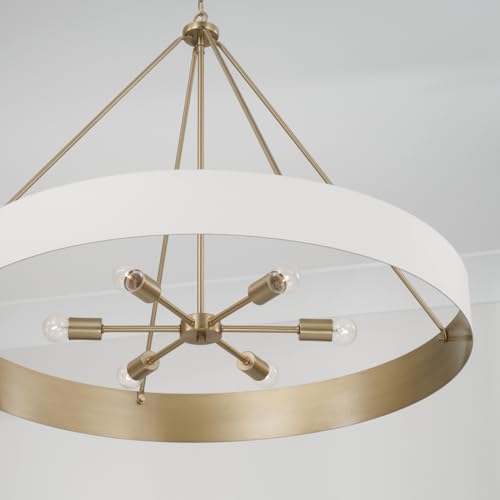 Capital Lighting 453061RE Weller Modern Metal Cylindrical Chandelier