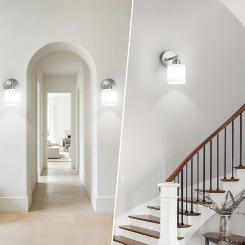 Brushed Nickel Bathroom Light