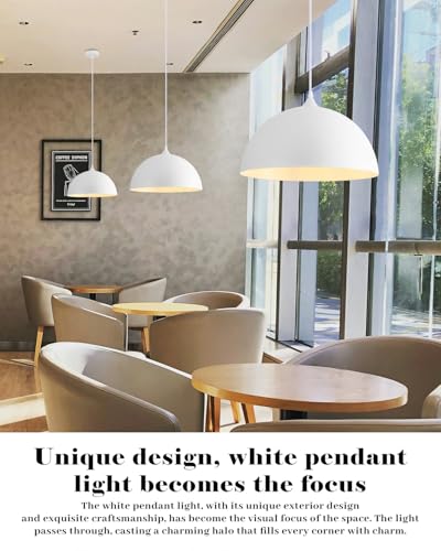 White Pendant Lights Kitchen Island (2 Count)