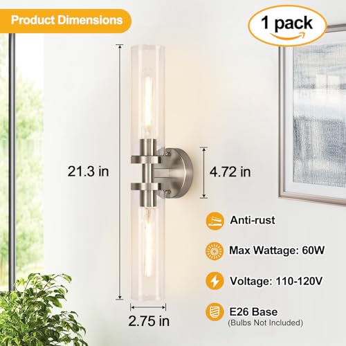 Brushed Nickel Wall Sconces