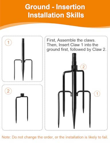 10 Pack String Light Poles for Outside (10 Count)