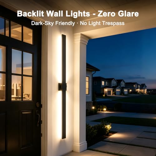 Aluminum 63 in Long Outdoor Wall Light Fixture