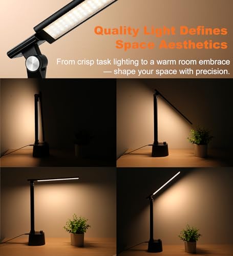 Desk Lamp for Home Office (Matte Black)