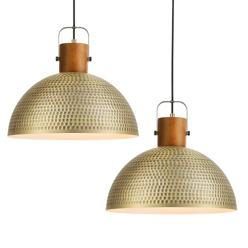 2 Pack Large Hammered Pendant Light Fixtures (2 Count)