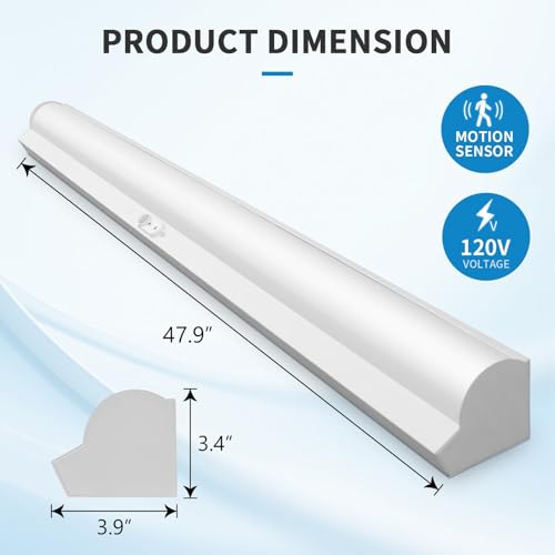 4FT LED Stairwell Light Fixture with Motion Sensor