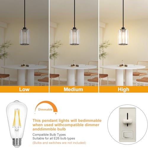 3 Pack Pendant Lights Kitchen Island (3 Count)