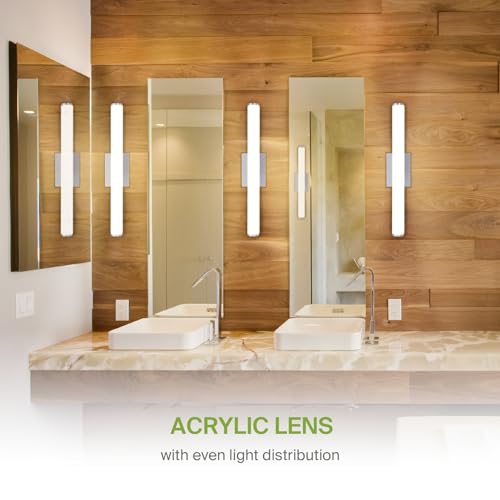 24" LED Linear Vanity Light Fixture (2 Count)